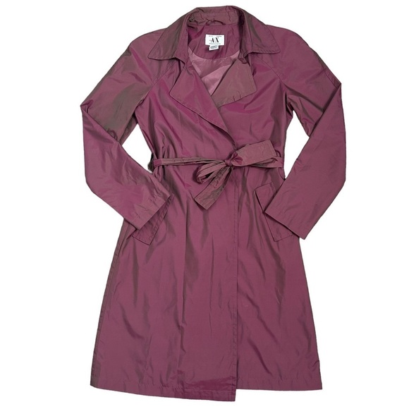 A/X Armani Exchange Irredescent Two Tone Trench Coat - Picture 1 of 14